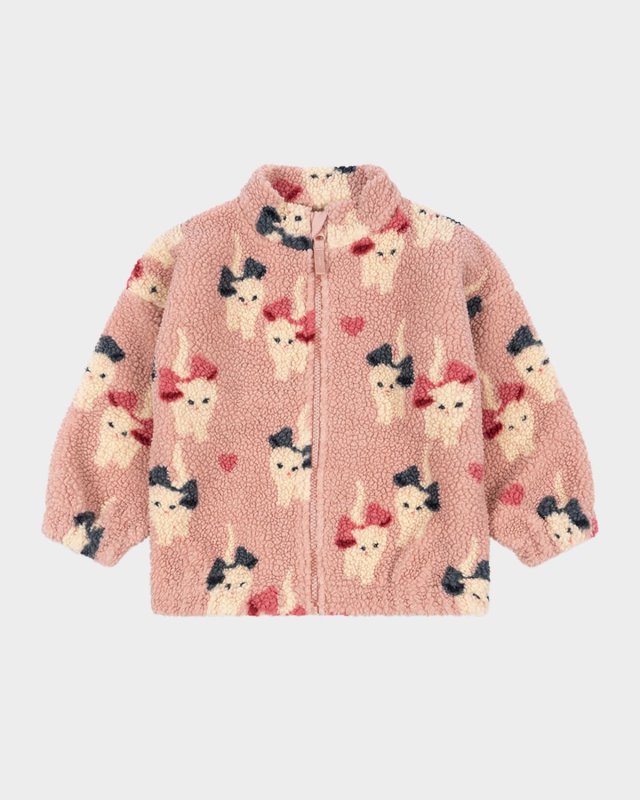 Girl's Cat Teddy Jacket, Size 9M